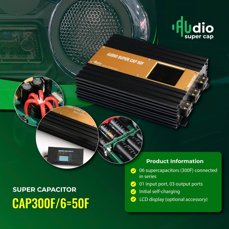 CAP300F/6=50F Super Capacitor – for Car Audio Systems